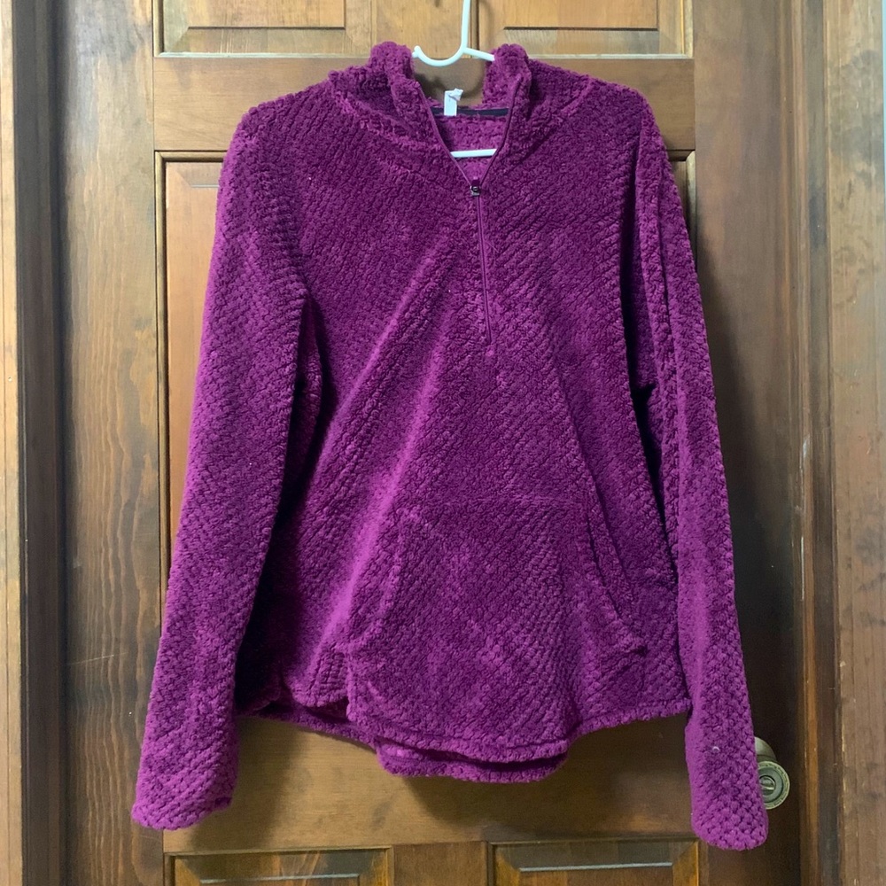 Purple Tex gear 1/4 zip pull over